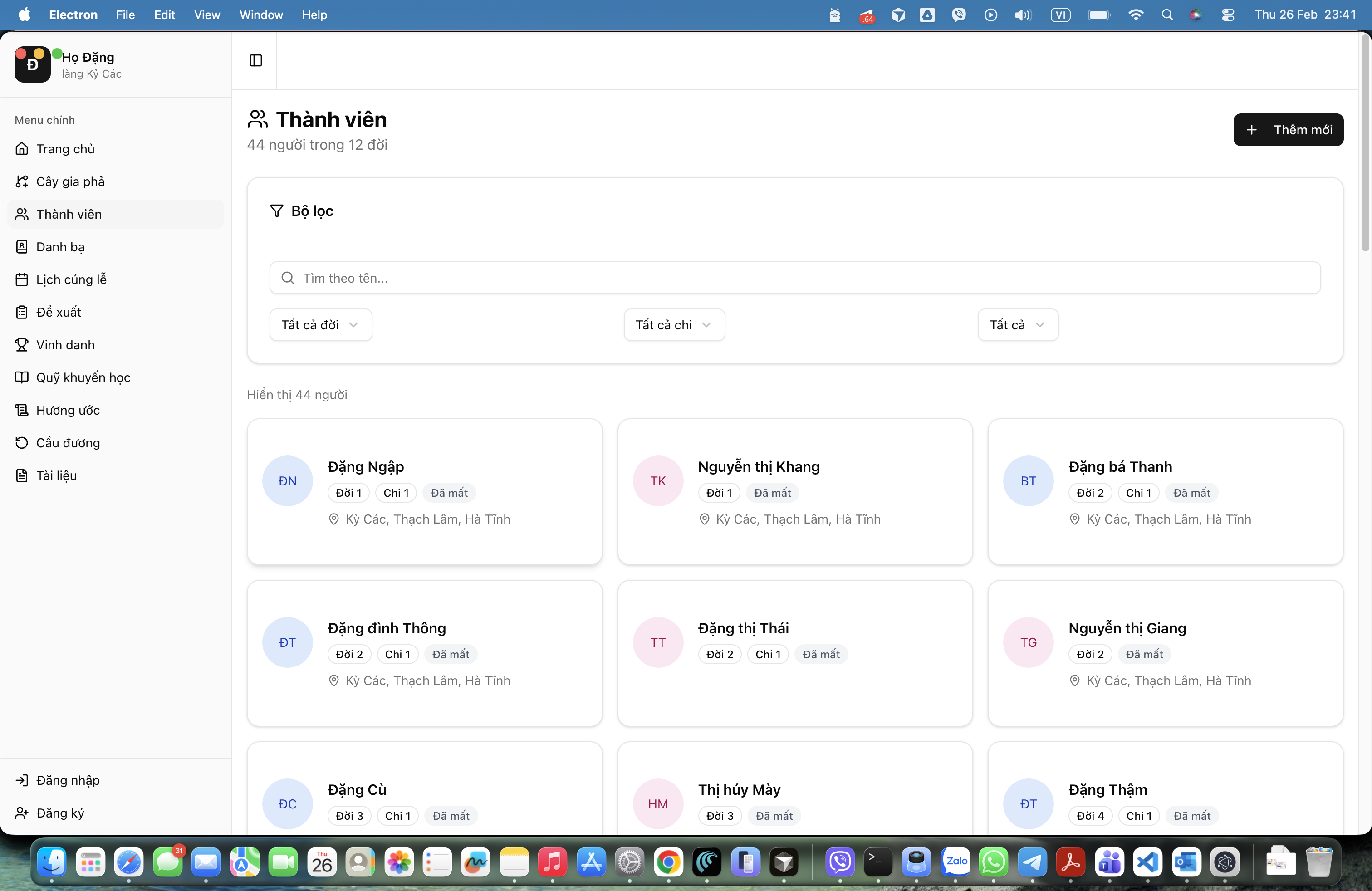 Quản lý thành viên
